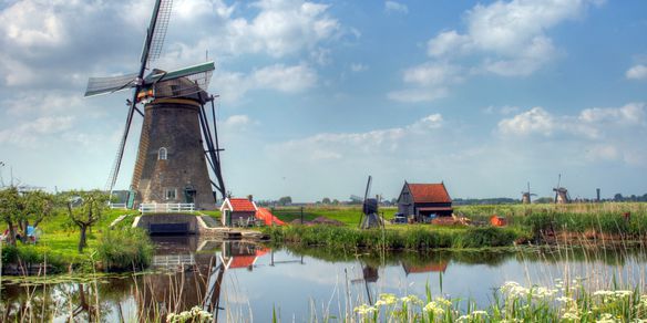 Tour de Kinderdijk e os Moinhos Delfshaven, Rotterdam e Delft