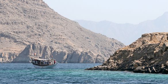 Cruzeiro Dhow e observação de golfinhos no fiorde Khor Sham