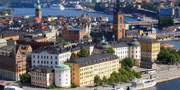 Panorâmica de Estocolmo e Museu Vasa